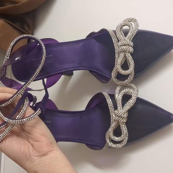 Call It Spring Galaa Lace Up Rhinestone Bow Heels  usa 8   eur 38.5  uk 5.5 - Picture 10 of 13